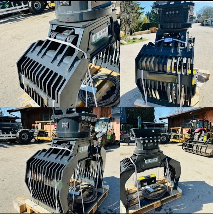 Graifer rotativ de sortat demolat excavator