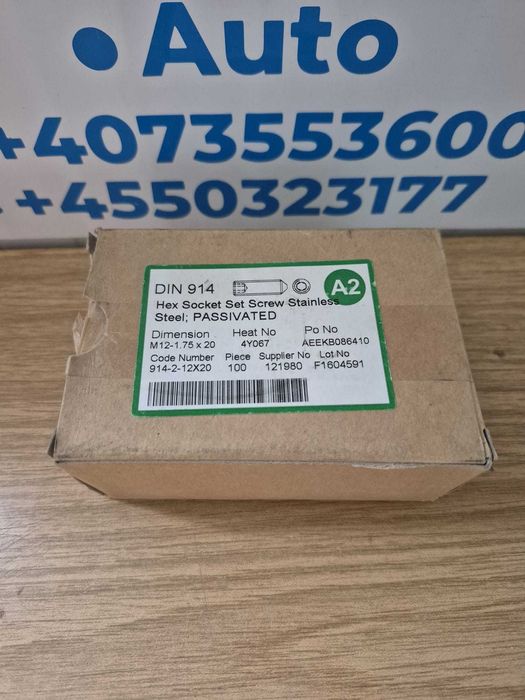 suruburi fixare interioare - m12 1,75x20 - lot 10-25-8