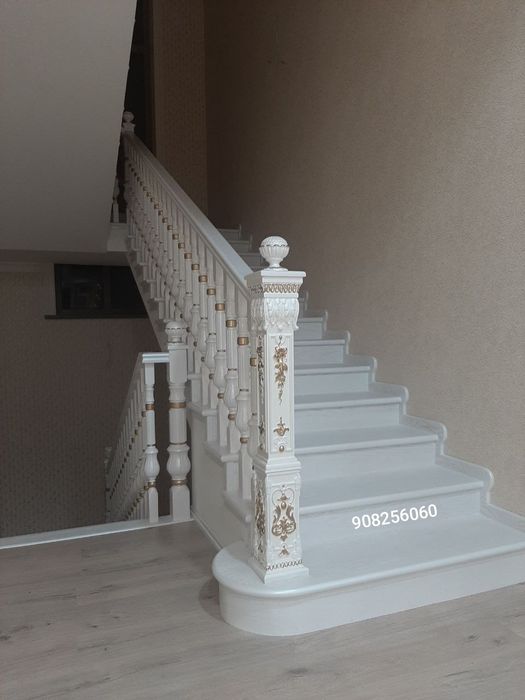 Обшивка лестница Зина МДФ изготовление деревянных лестниц zina mdf