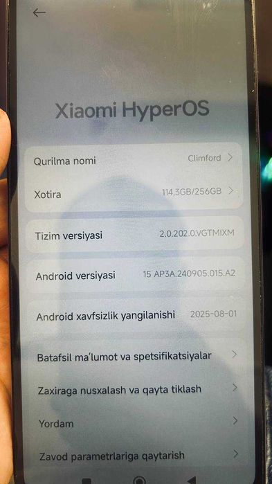 Redmi 14s ideal holatda