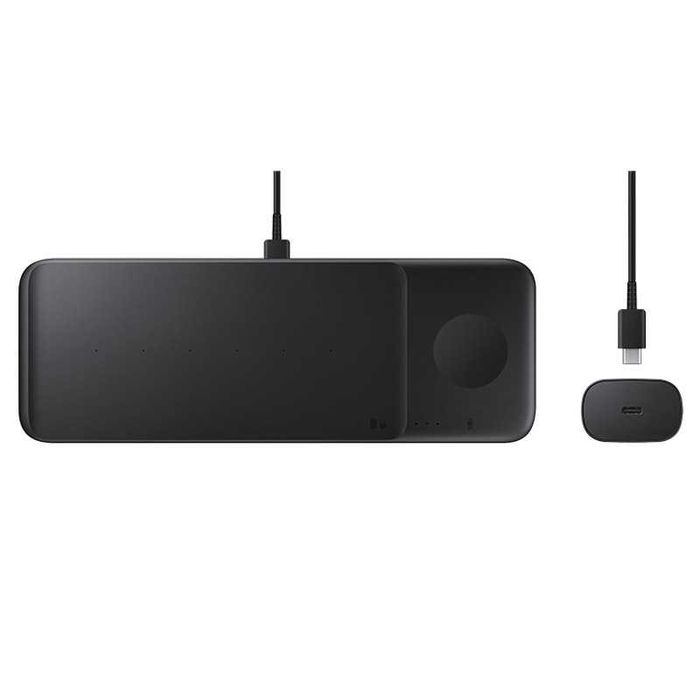 Нов! 2г. Гаранция! Безжично зарядно Samsung Wireless Charger Trio