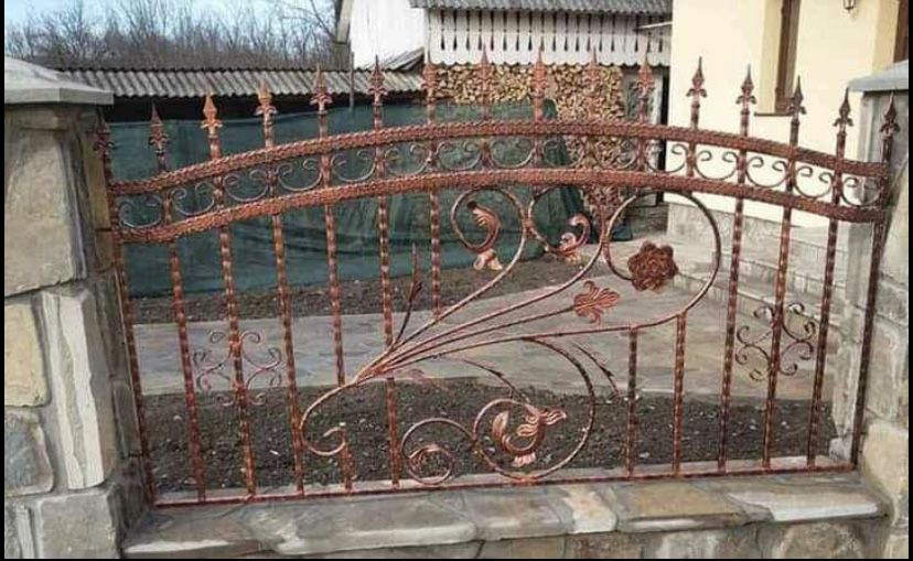 Gard porti din fier forjat