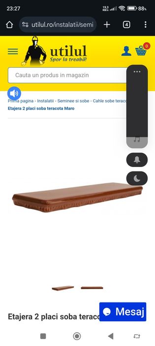 Etajera din ceramica galben sau rosu