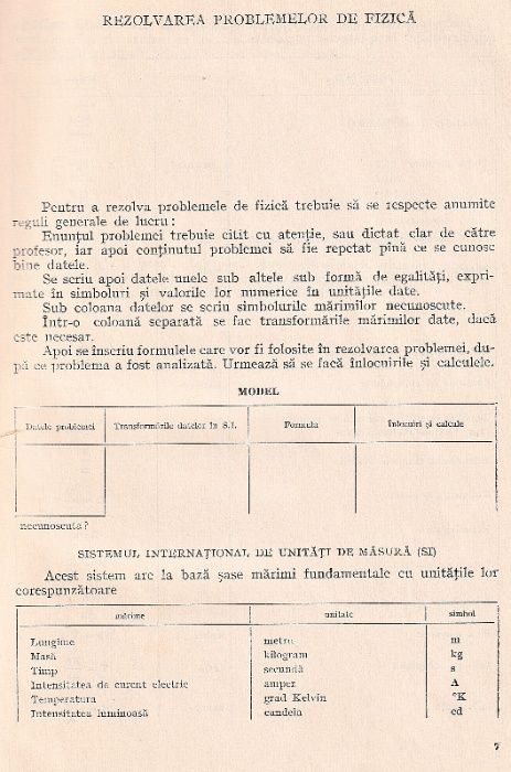 Culegere de probleme de fizica pentru scoala generala Vintila 1969