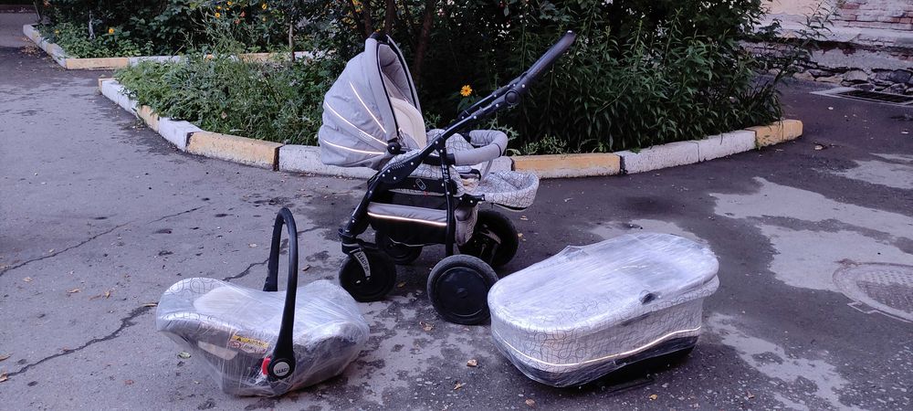 Коляска Verdi Zippy, 3 в 1 (коляска, короб, автолюлька)