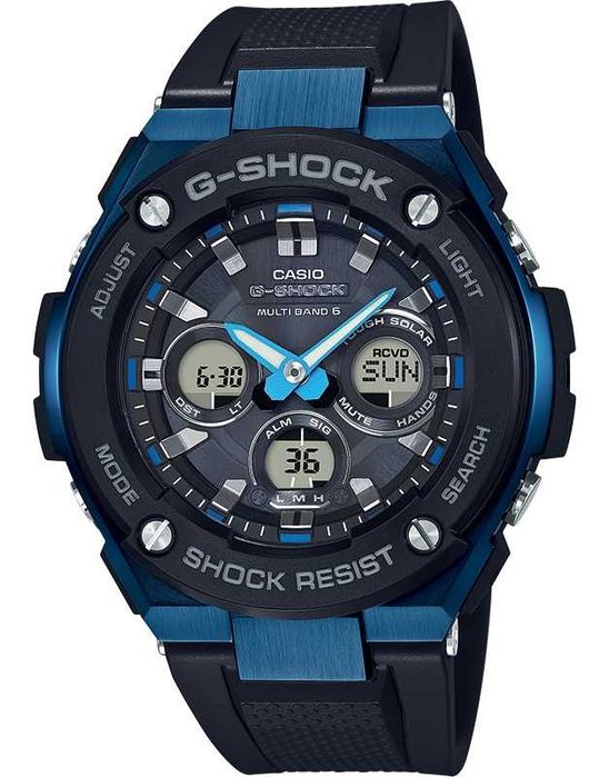 Casio G-shock GST-W300G solar, radio-recepție