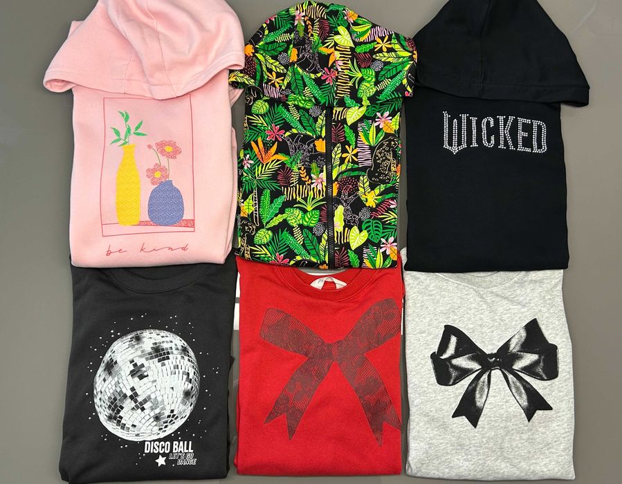 Лот от 6 суичъра за момиче, по етикет за ръст 158–164 см