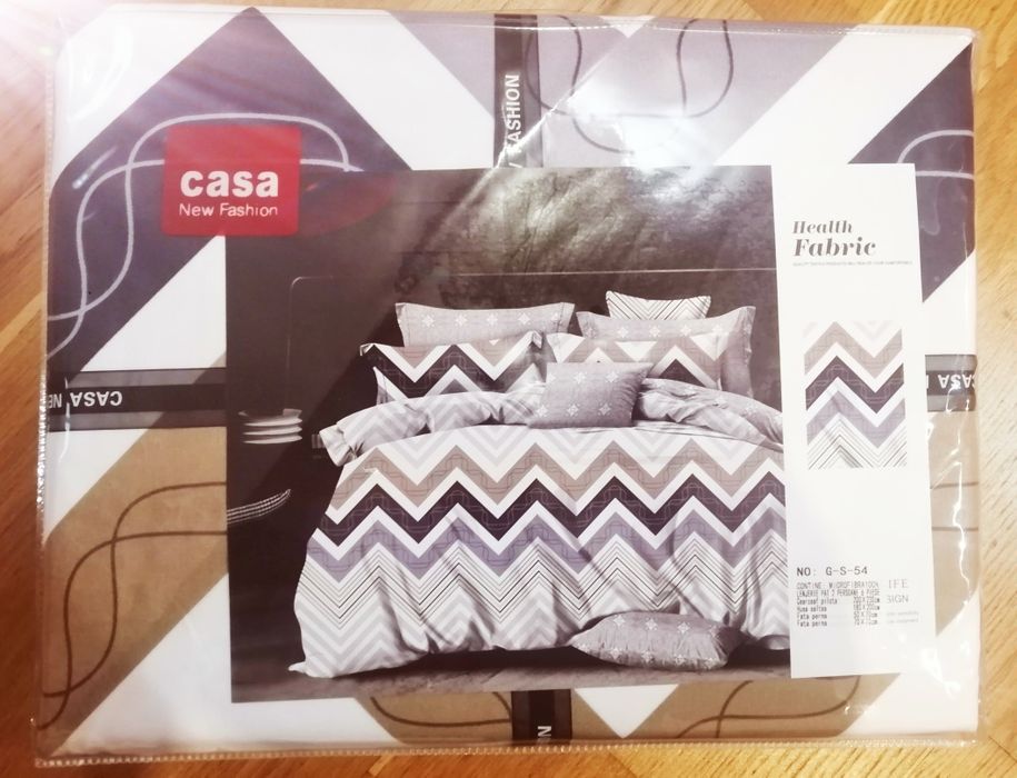 Oferta set 3 bucăți Lenjerie pat  6 piese damasc +microfibra+ finet