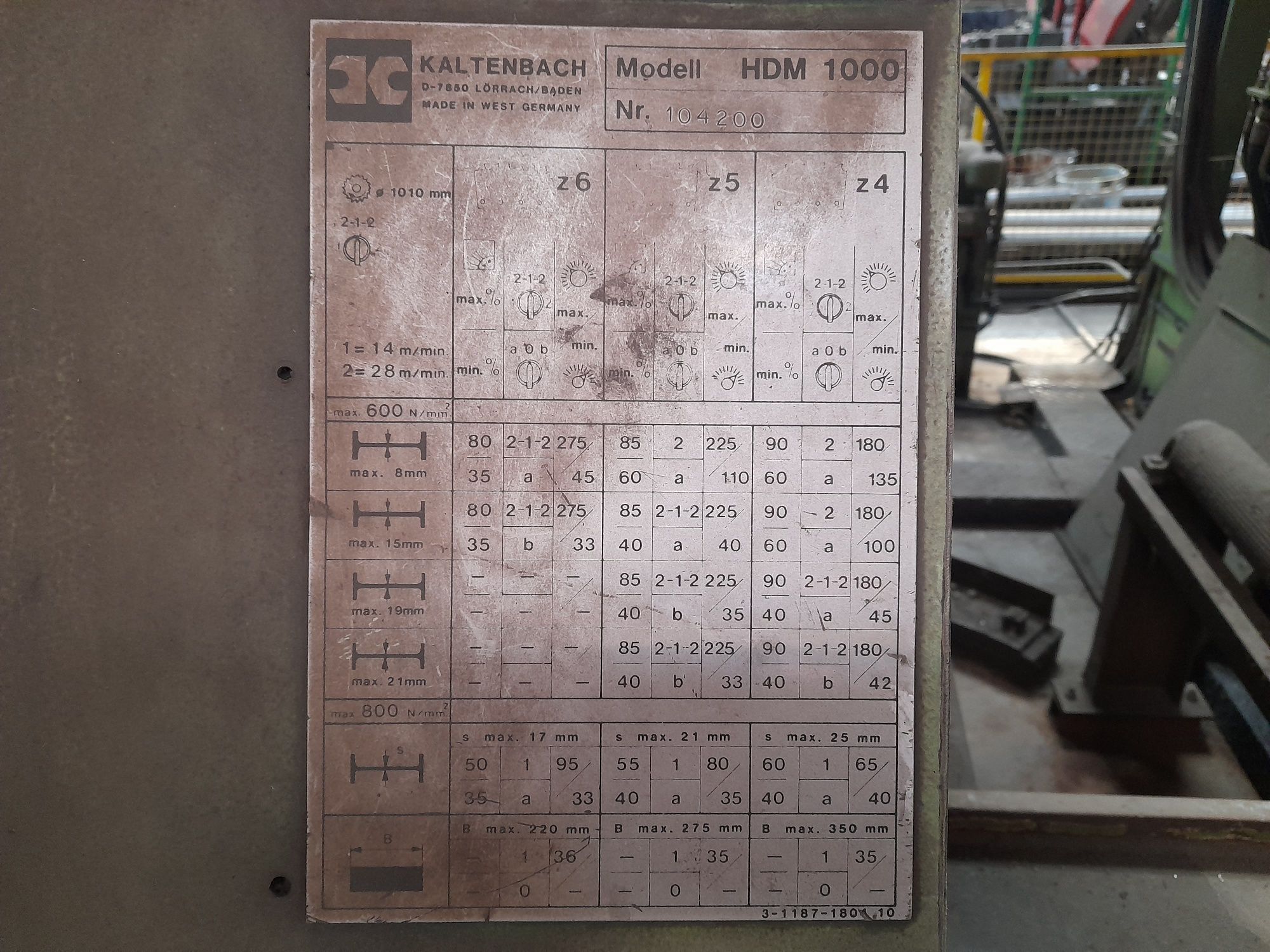Циркуляр за метал  1000/45°