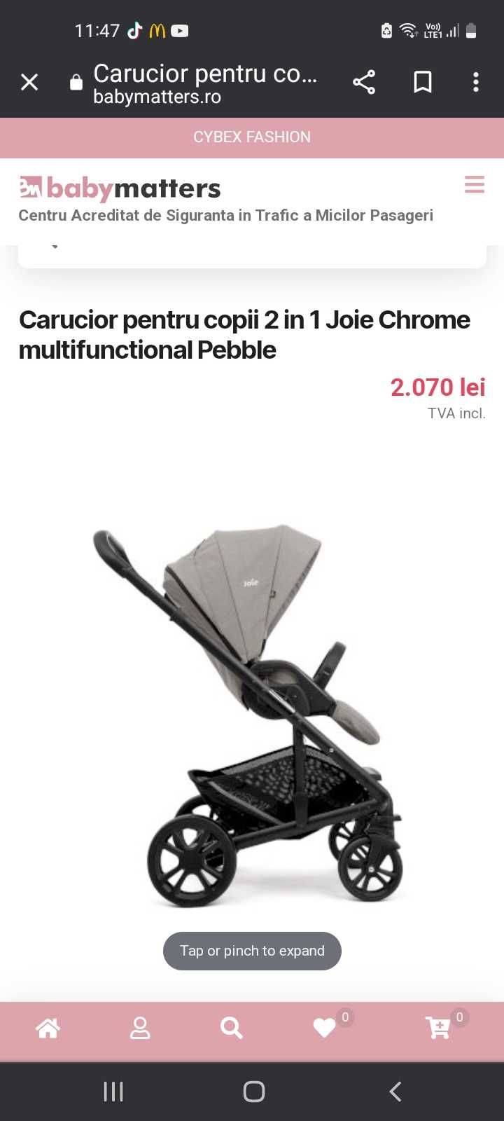 Vand carut bebe Joie Chrome