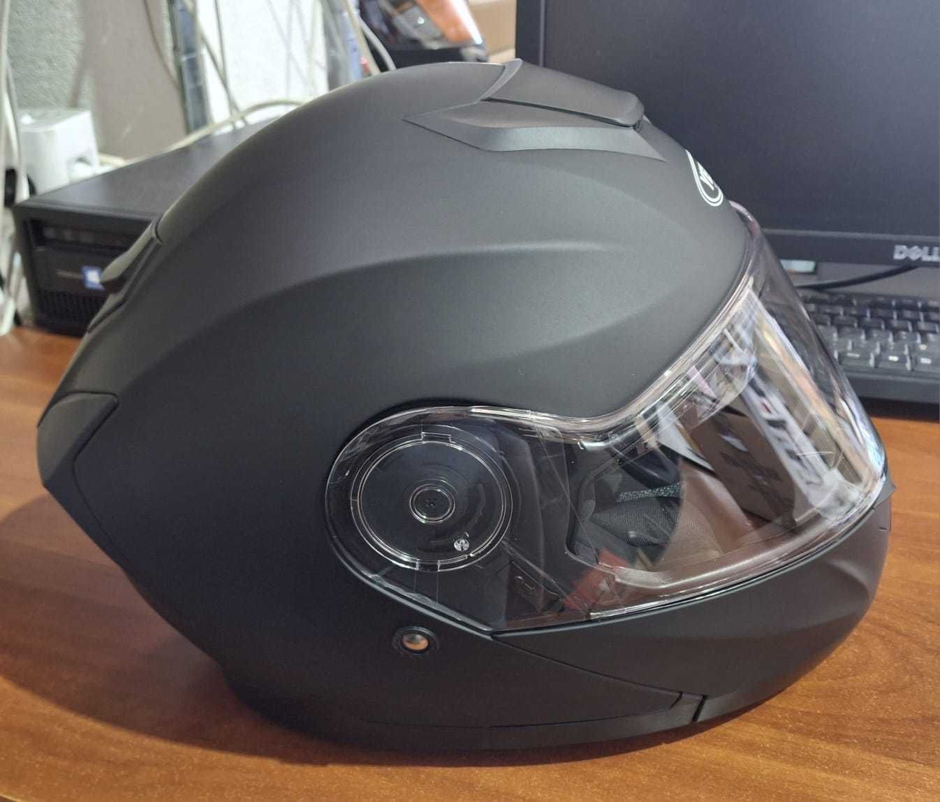 Casca moto YEMA YM-926, marimea M, neagra mat