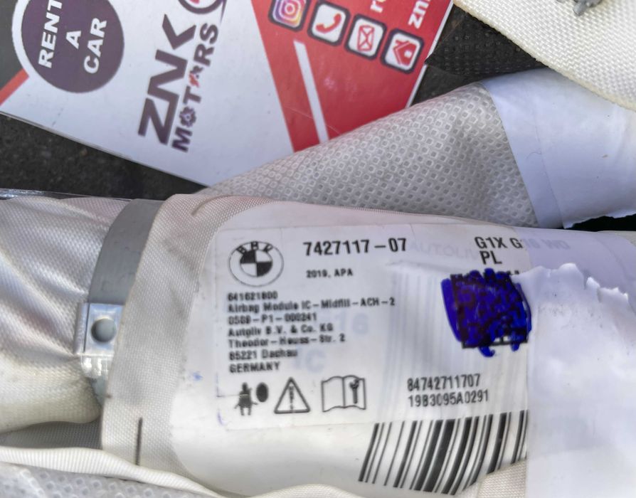 BMW seria 8 2 usi / 4 usi set airbag cortina stanga / dreapta - plafon
