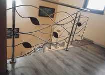 Balustrade din inox cu lemn,scara din lemn ,lemn inox ,lemn,inox