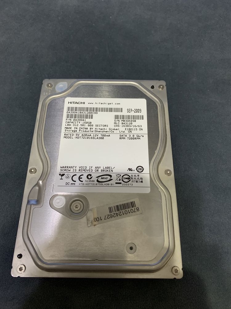 HDD Placă 160 GB Hitachi