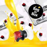 Punga Bag in Box 3l,5l,10l metalizata/transparenta-Transport gratuit
