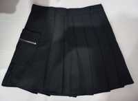 Тенисная юбка чёрного цвета