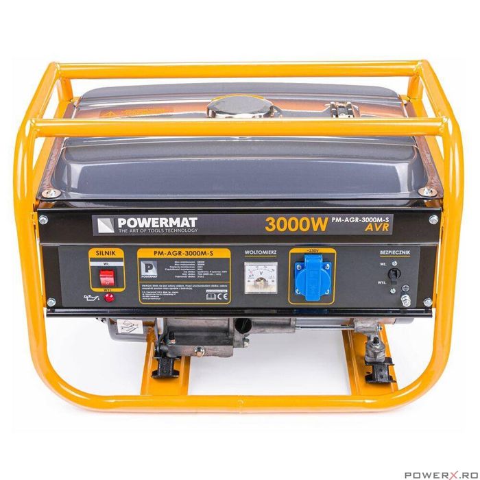 Generator curent electric 3000 W, 3 KW, 220 V, 7 CP, AVR, Monofazat,