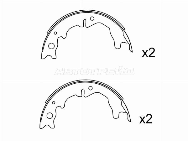 Колодки ручника Toyota Mark ii