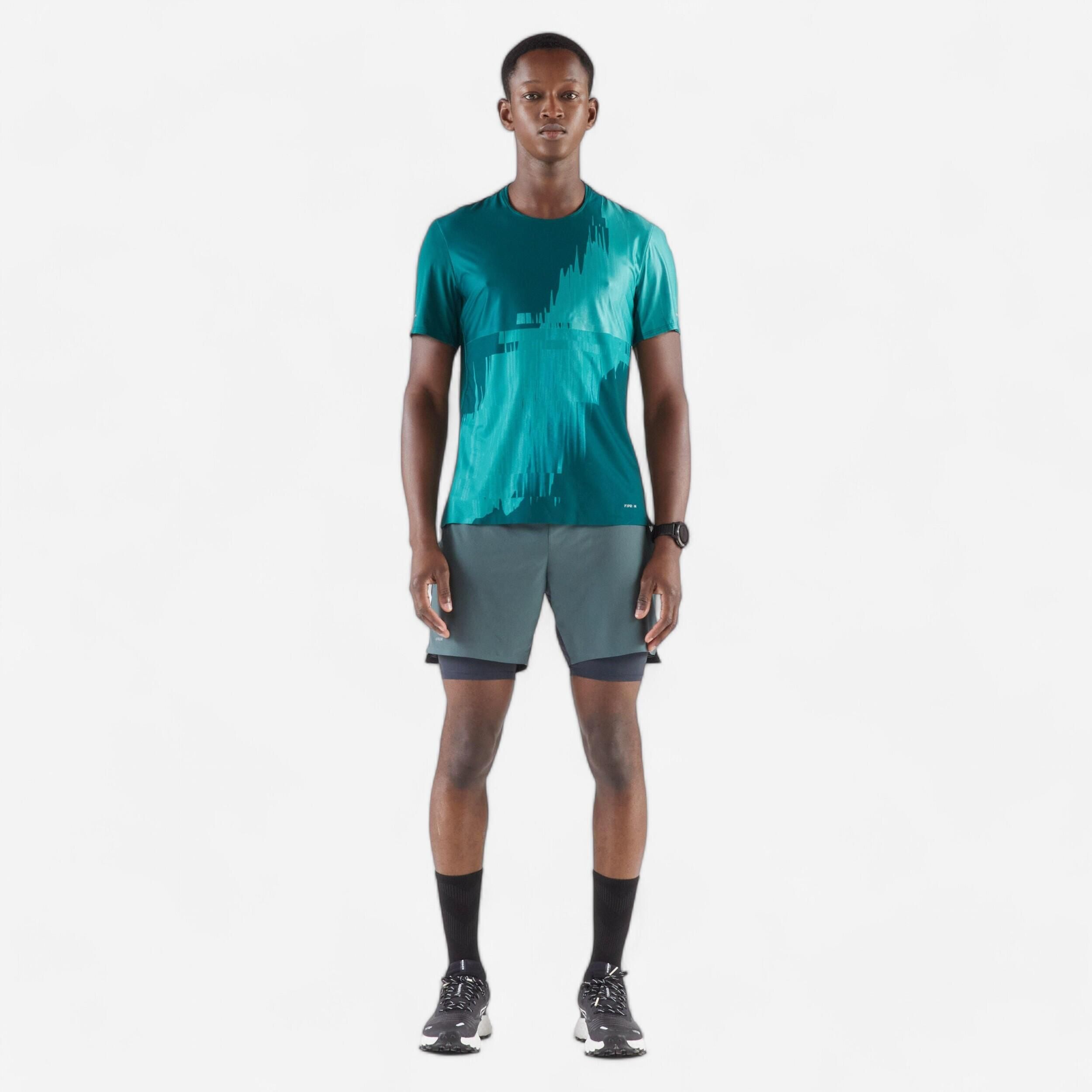 Șort 2în1 alergare montană - produs resigilat - (SecondHand) Decathlon