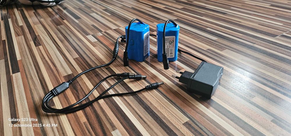 Kit 2 acumulatori + incarcator navomodel/barcuta nadit, 7,4V, 12000mAh