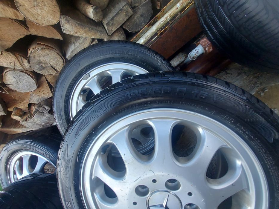 Vand 4 anvelope cu jante Mercedes A class