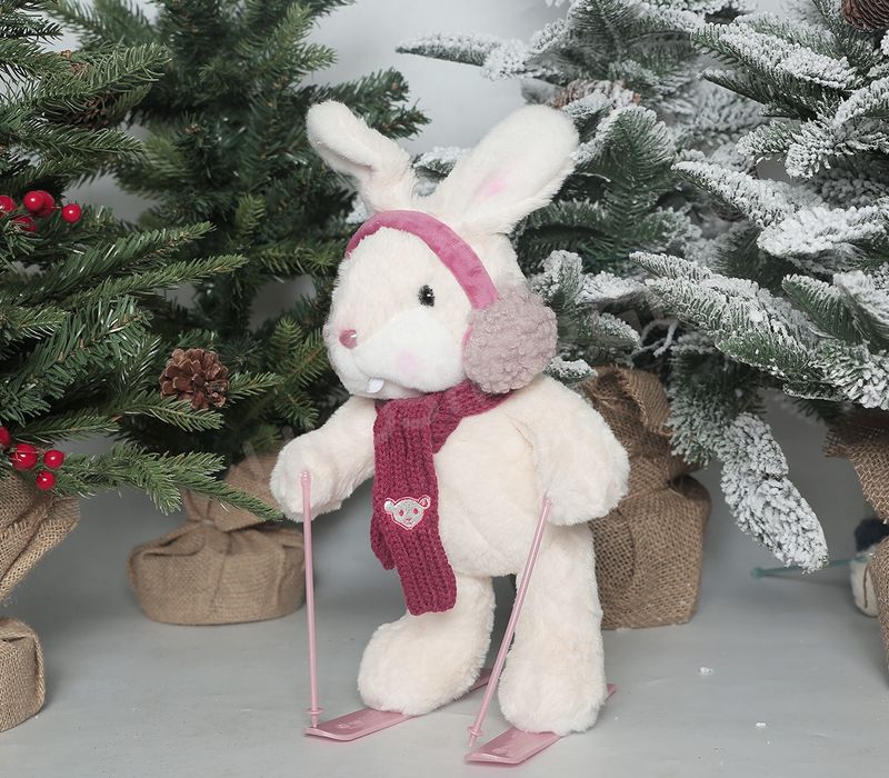 Зайчик на лыжах фирма mingren teddy bear