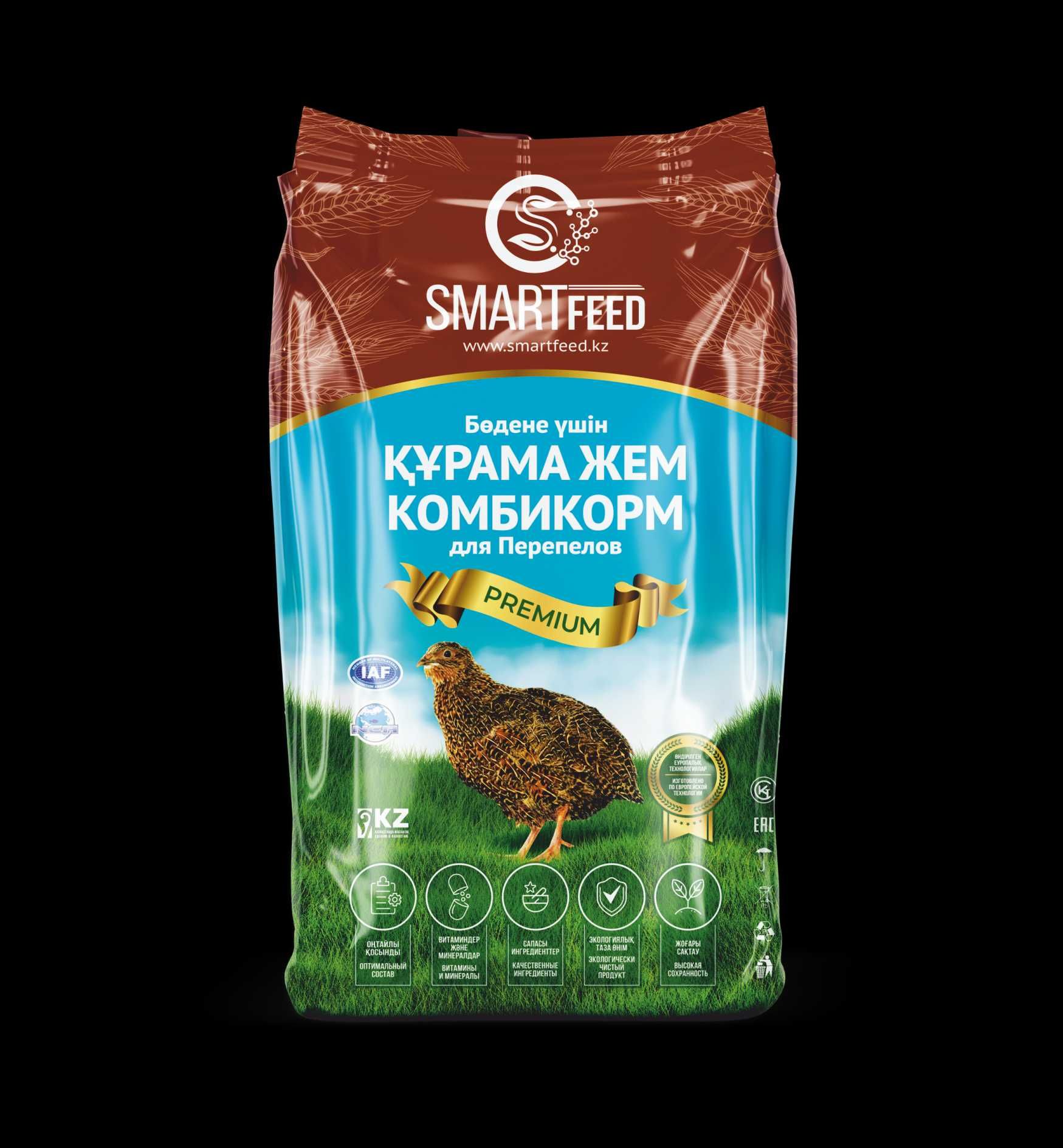 Комбикорм SmartFeed Перепелка несушка крупка