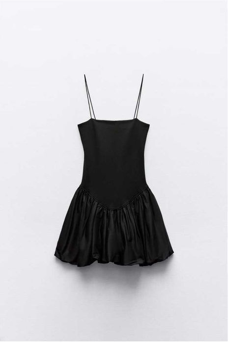 Рокля Zara - рипсена, пола-балон