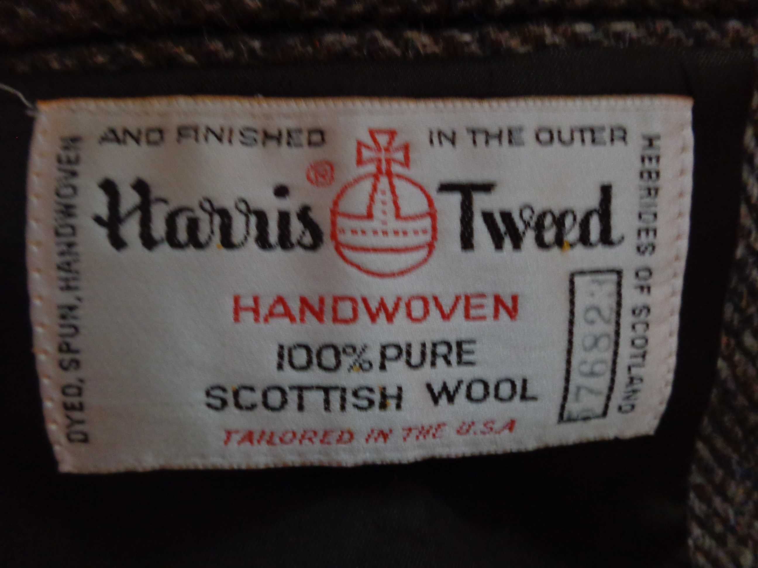 Sacou Harris Tweed Middishade marimea 40L