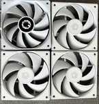 4 ventilatoare carcasa, Albe, Non-rgb