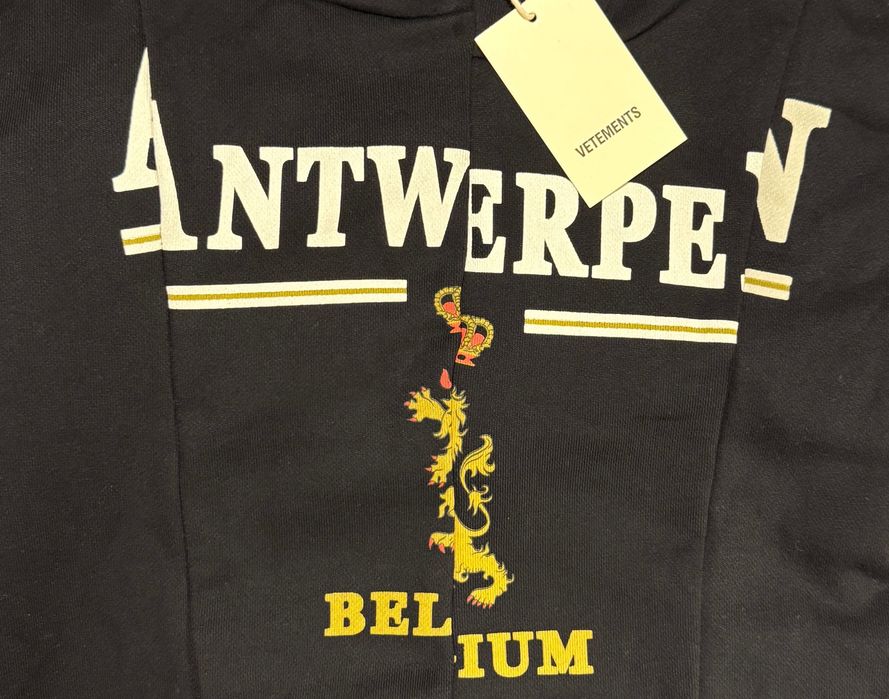 Vetements Antwerpen split hoodie