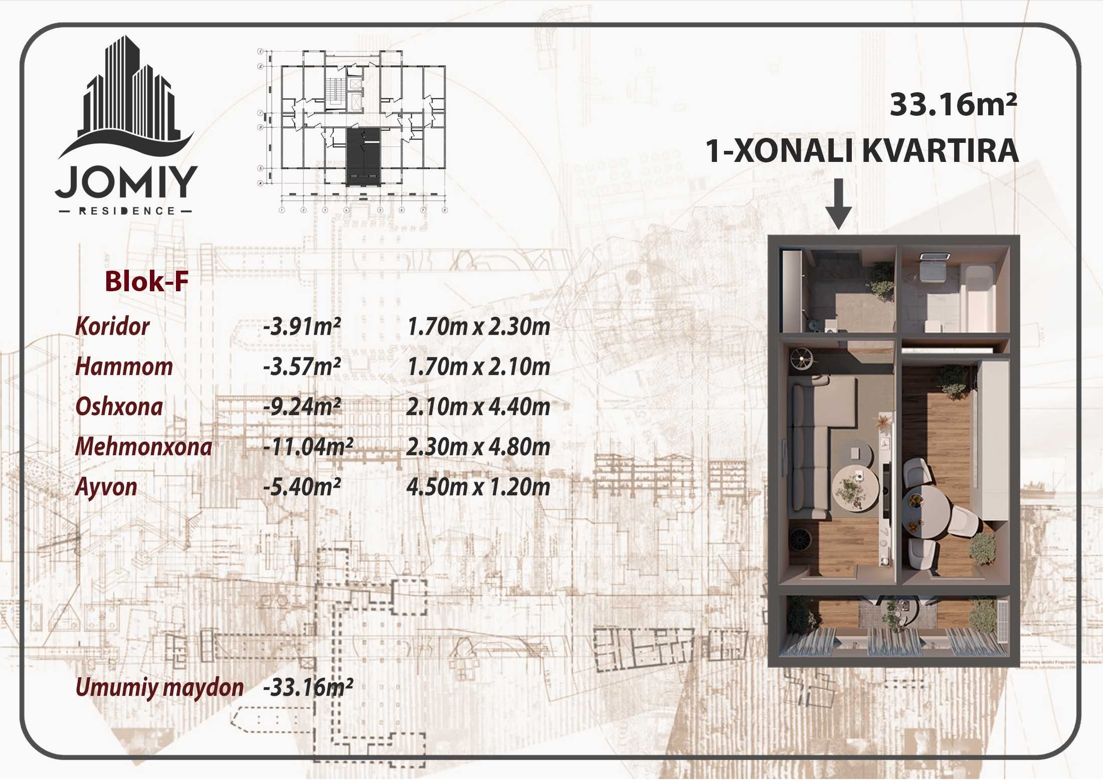 Jomiy Residencedan Bayramona Taklif