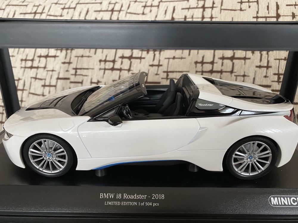 MINICHAMPS BMW i8 2018 machetă auto scara 1:18 limited ed 504 buc