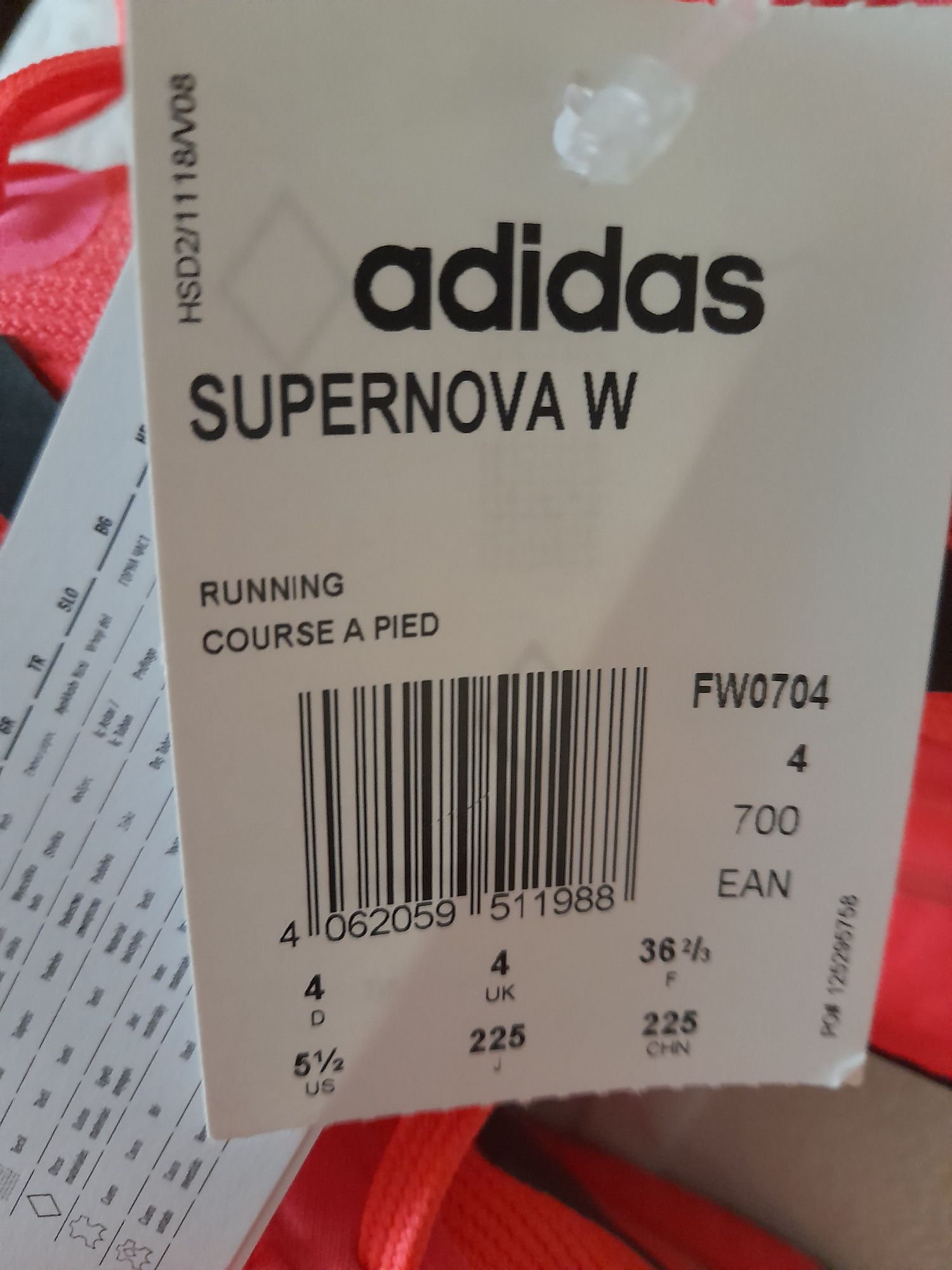 Adidas supernova w 36 2/3