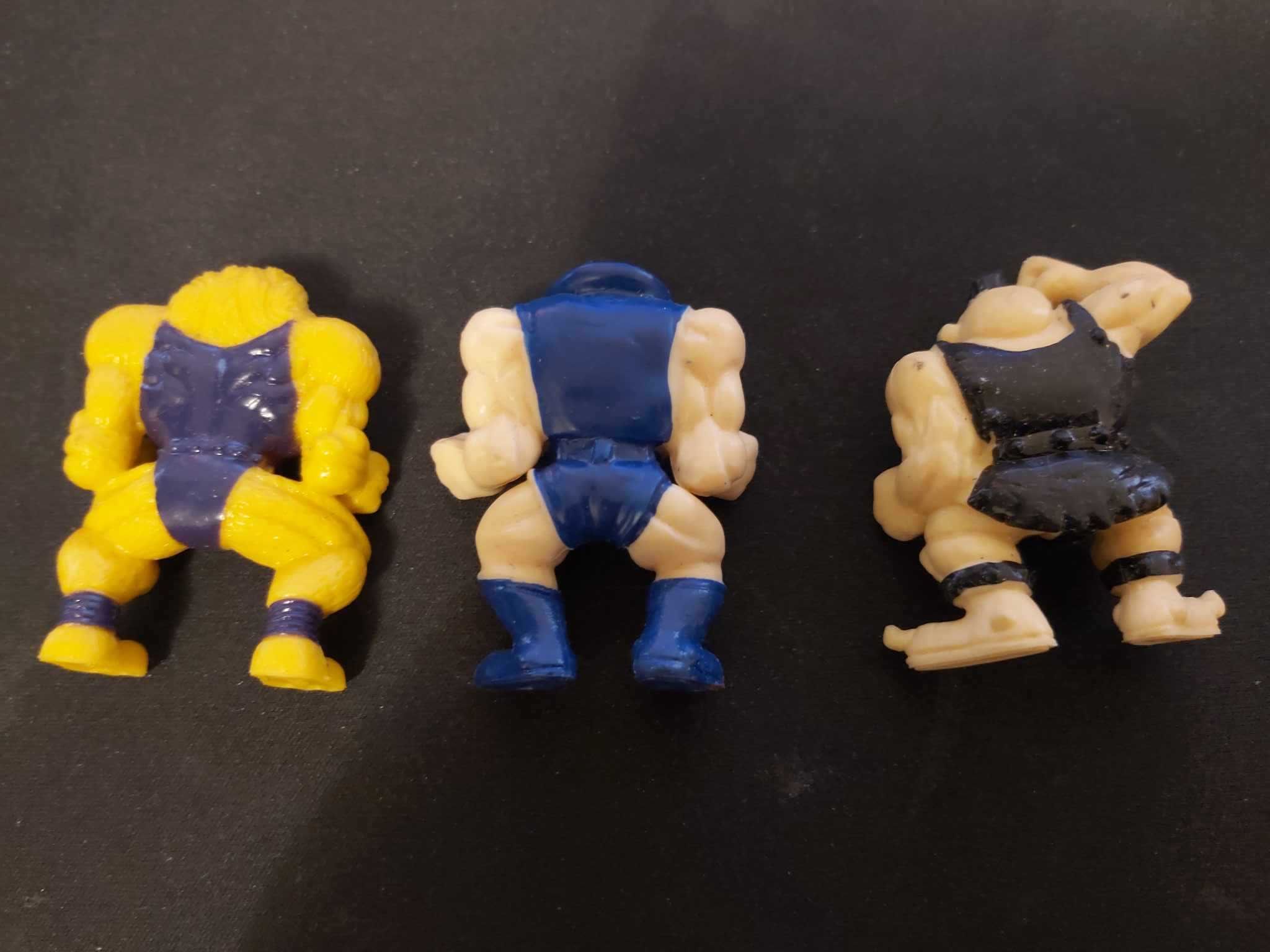 3 figurine "Monster Wrestlers in My Pocket" 1995