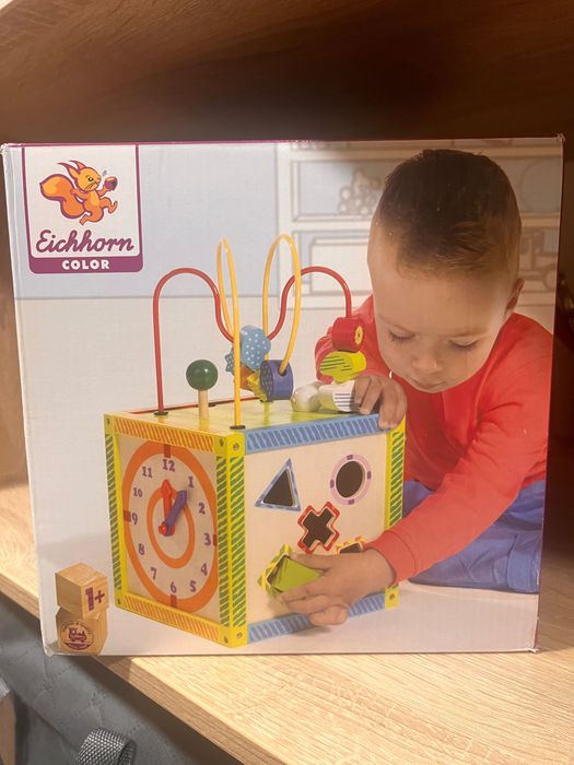 Развивающий куб для детей деревянный