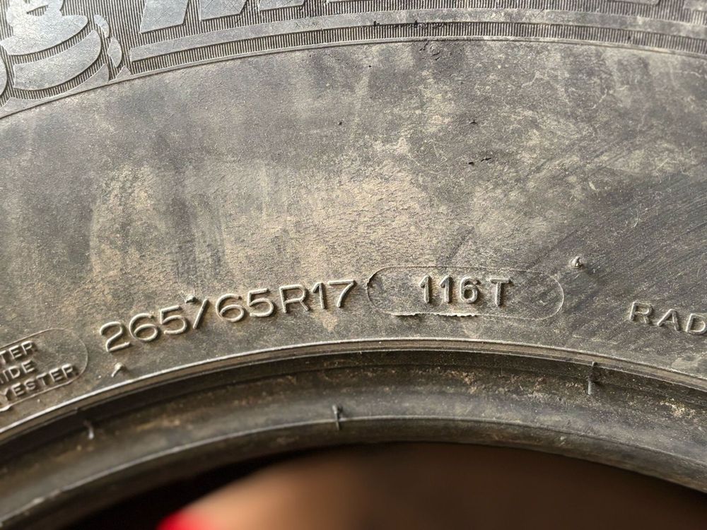 Комплект Автошин Michelin  б/у 265/65 R-17