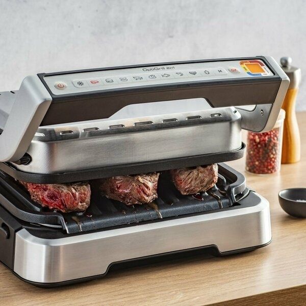 Гриль Tefal OptiGrill 2in1 Inox, (GC773D10), мощность 2100Вт