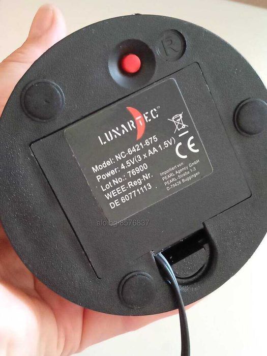 Лампа LED настолна от Luxartec 20 см + батерии + адаптър