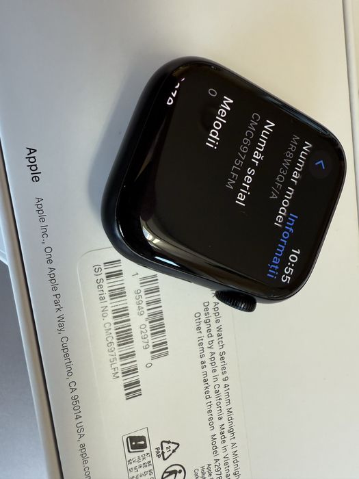 Apple Watch Series 9 41mm Midnight ca nou sanatate baterie 100%