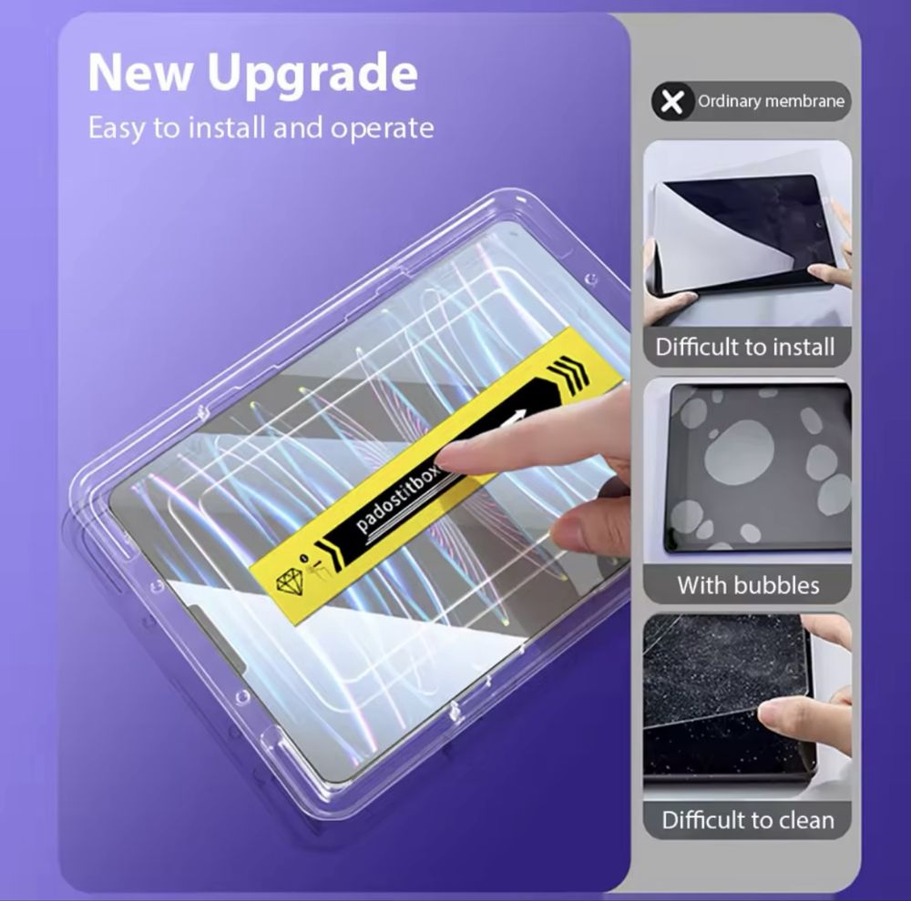 Протектор с лесно поставяне за iPad 10/PRO/AIR2021/2022/2023/2024/2025