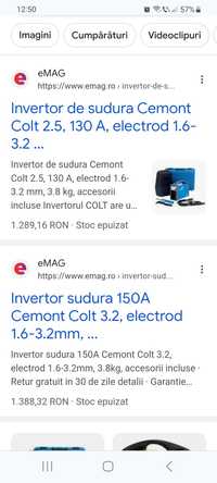 Invertor sudura cemount colt 130