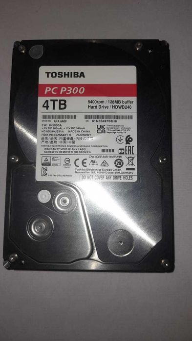Жесткий диск 4 Тб.