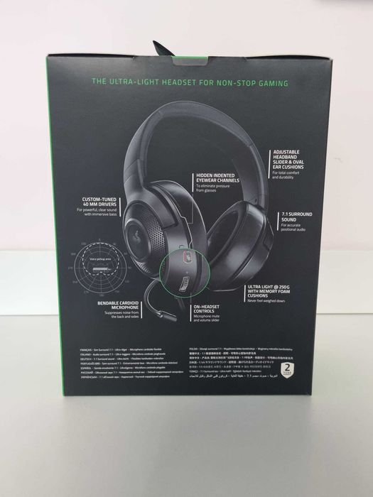 Casti gaming Kranken X Lite, surround Virtual - NOU