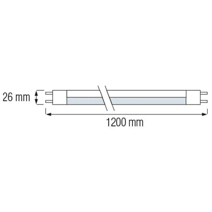 Светодиодная лампа с односторонним подключением LED TUBE-120 SI 18W T8