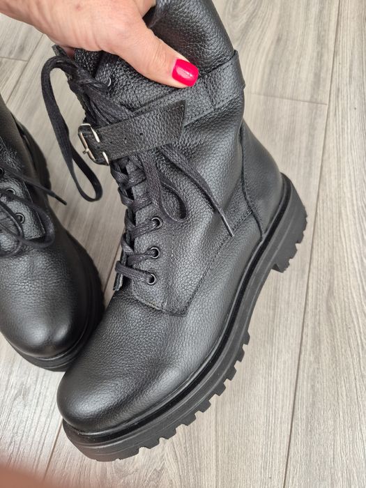 Ghete dama, piele naturala