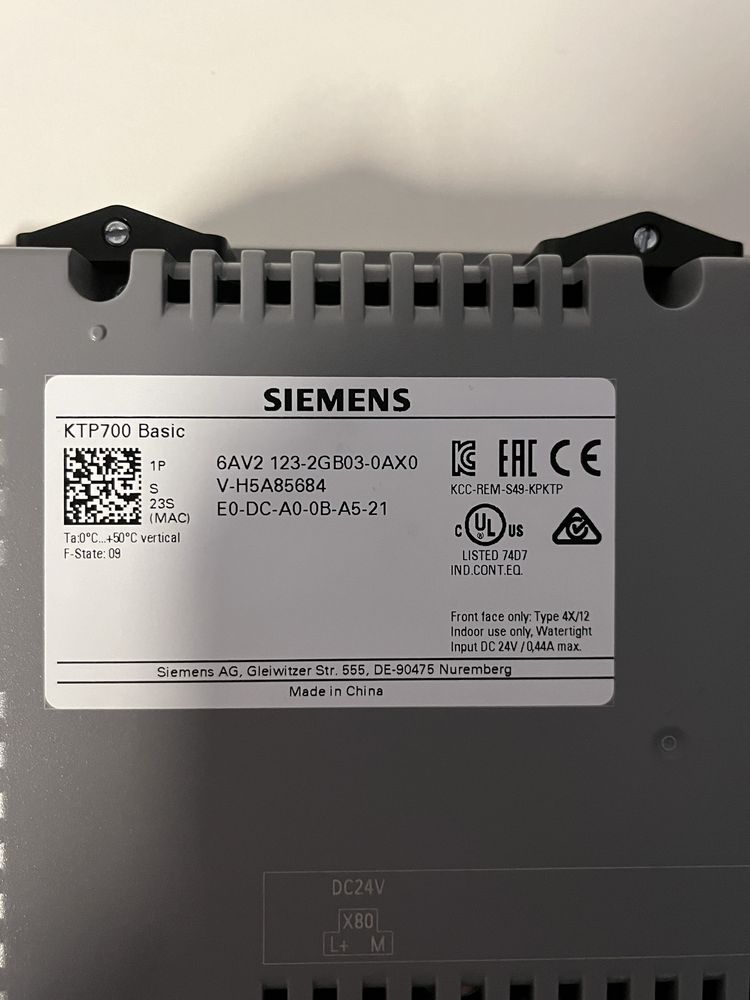 Siemens Simatic HMI Touch KTP 700 Basic