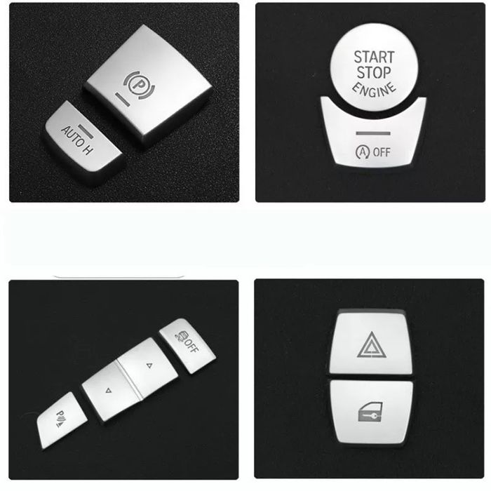 Buton parcare crom Auto Hold Bmw Seria X 1 3 5 7 F01 F07 F10 F15 F25