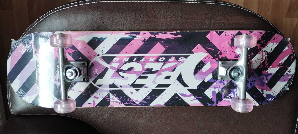 Skateboard Best-78,4/20,4/ABEC7/arțar chinezesc/PU 50×30mm/Longboard