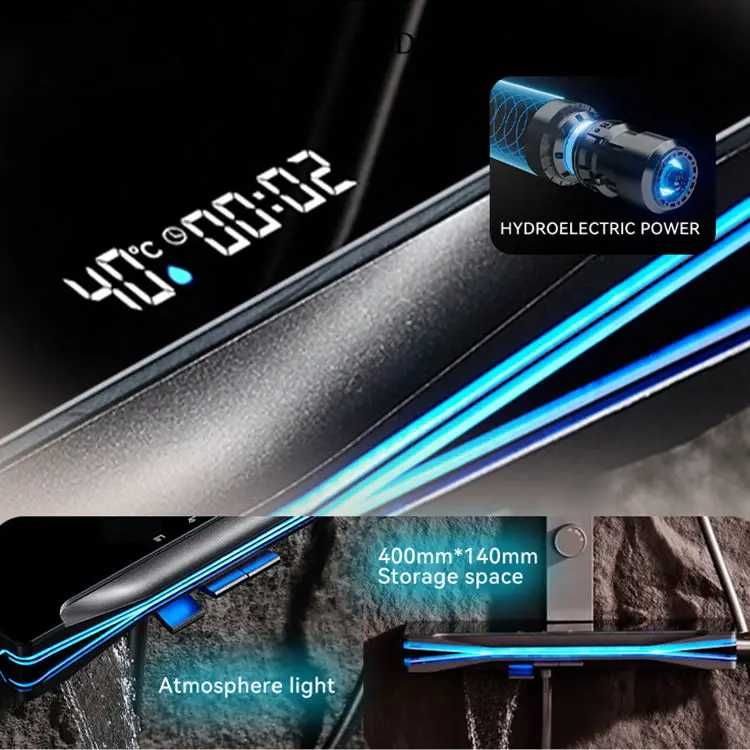 Модерен хидромасажен душ с дисплей и LED подсветка D39